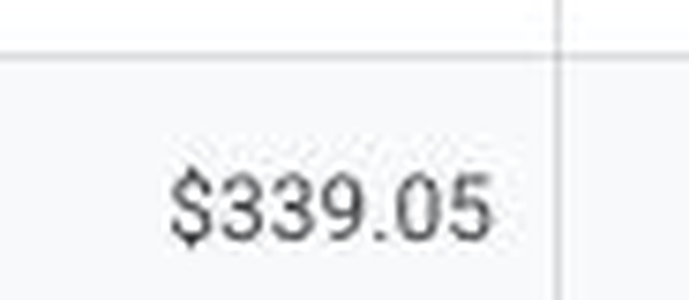 $339.05 of free grant budget used